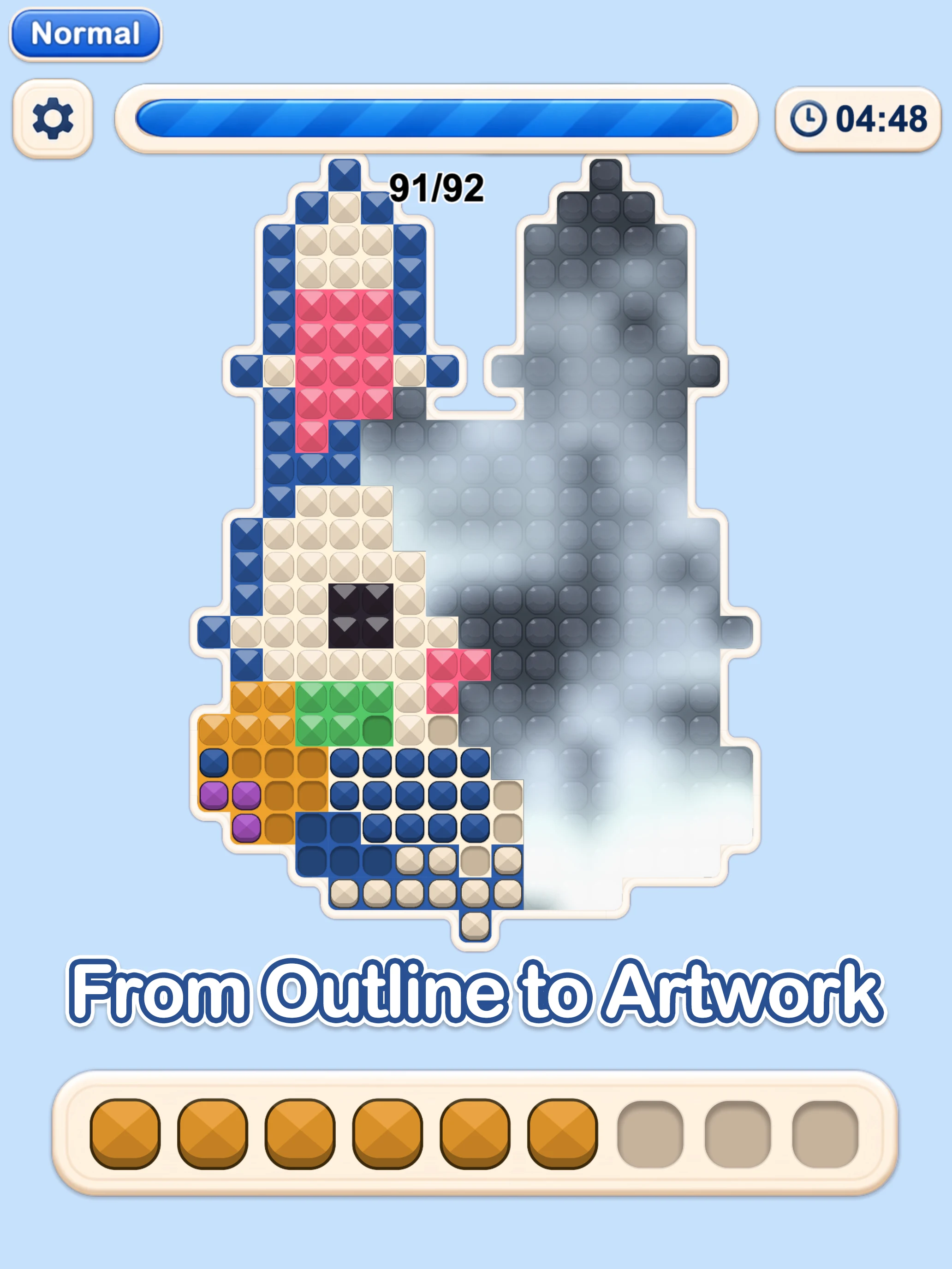 Diamond Tile Sort screenshot